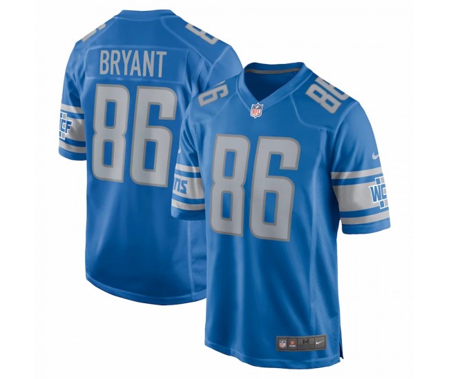 Detroit Lions Hunter Bryant Men's Nike Blue Game Jersey