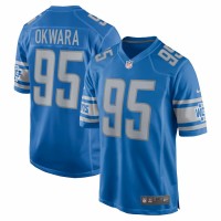 Detroit Lions Romeo Okwara Men's Nike Blue Game Jersey