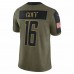 Detroit Lions Jared Goff Men's Nike Olive 2021 Salute To Service Limited Player Jersey