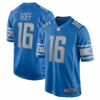 Detroit Lions Jared Goff Men's Nike Blue Player Game Jersey