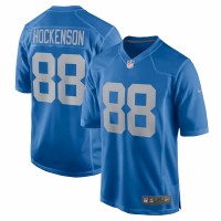 Detroit Lions T.J. Hockenson Men's Nike Blue Game Player Jersey