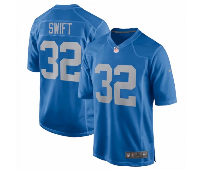 Detroit Lions D'Andre Swift Men's Nike Blue Game Player Jersey
