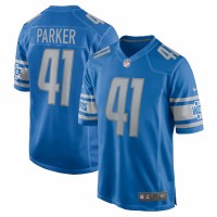 Detroit Lions AJ Parker Men's Nike Blue Game Jersey