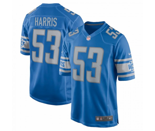 Detroit Lions Charles Harris Men's Nike Blue Game Jersey