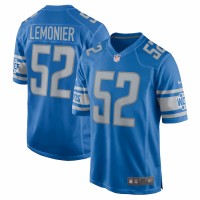 Detroit Lions Jessie Lemonier Men's Nike Blue Game Player Jersey