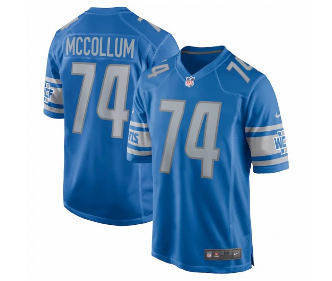 Detroit Lions Ryan McCollum Men's Nike Blue Game Jersey