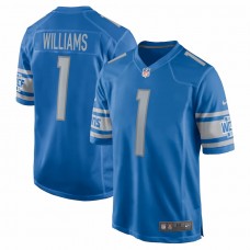 Detroit Lions Jameson Williams Men's Nike Blue 2022 NFL Draft First Round Pick Player Game Jersey