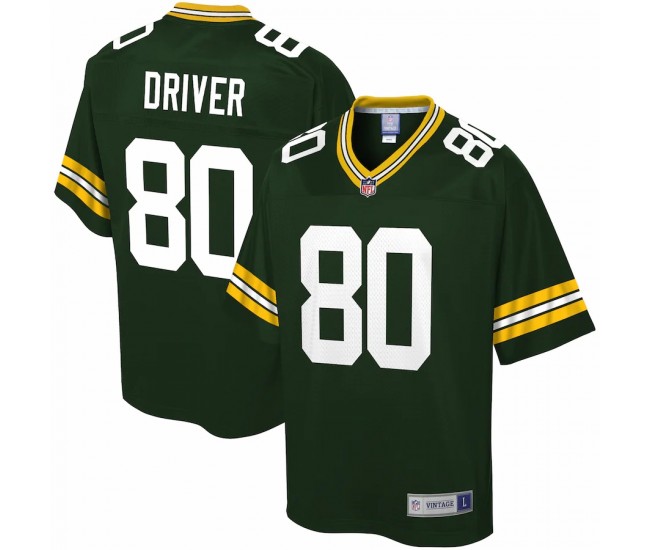 Green Bay Packers Donald Driver Men's NFL Pro Line Green Retired Player Jersey