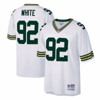 Green Bay Packers Reggie White Men's Mitchell & Ness White 1996 Legacy Replica Jersey