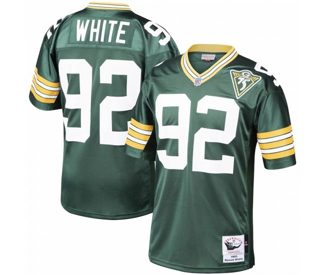 Green Bay Packers Reggie White Men's Mitchell & Ness Green 1993 Authentic Throwback Retired Player Jersey