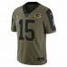 Green Bay Packers Bart Starr Men's Nike Olive 2021 Salute To Service Retired Player Limited Jersey
