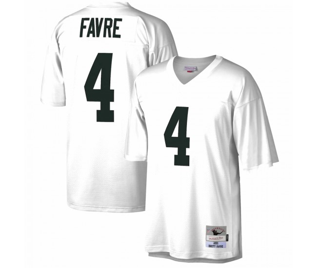 Green Bay Packers Brett Favre Men's Mitchell & Ness White 2001 Legacy Replica Jersey