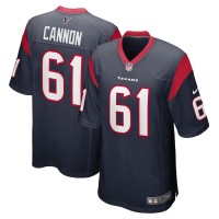 Houston Texans Marcus Cannon Men's Nike Navy Game Jersey