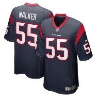 Houston Texans DeMarcus Walker Men's Nike Navy Game Player Jersey