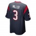Houston Texans Anthony Miller Men's Nike Navy Player Game Jersey