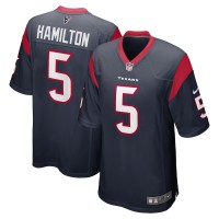Houston Texans DaeSean Hamilton Men's Nike Navy Game Jersey