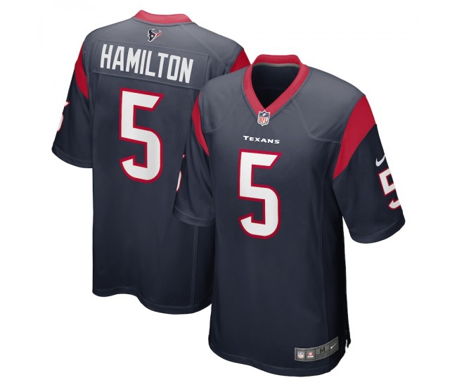 Houston Texans DaeSean Hamilton Men's Nike Navy Game Jersey