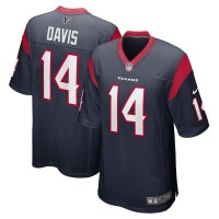 Houston Texans Davion Davis Men's Nike Navy Game Jersey