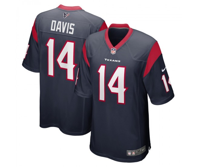 Houston Texans Davion Davis Men's Nike Navy Game Jersey