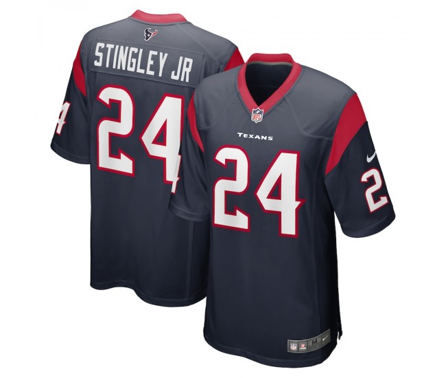 Houston Texans Derek Stingley Jr. Men's Nike Navy 2022 NFL Draft First Round Pick Game Jersey