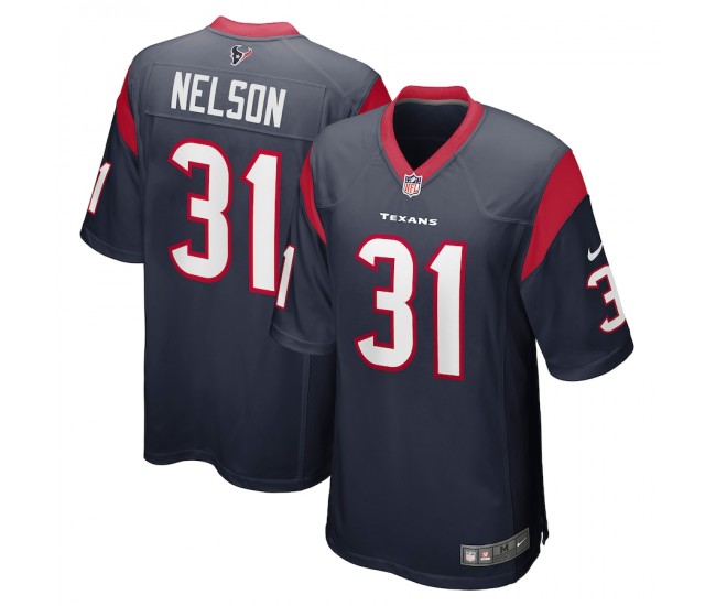 Houston Texans Steven Nelson Men's Nike Navy Game Jersey