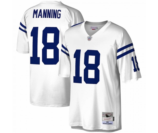 Indianapolis Colts Peyton Manning Men's Mitchell & Ness White Legacy Replica Jersey