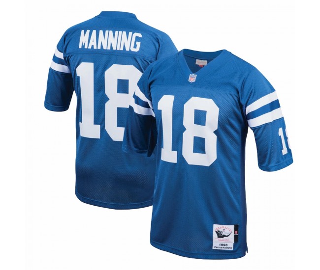 Indianapolis Colts Peyton Manning Men's Mitchell & Ness Royal 1998 Authentic Throwback Retired Player Jersey