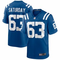 Indianapolis Colts Jeff Saturday Men's Nike Royal Game Retired Player Jersey