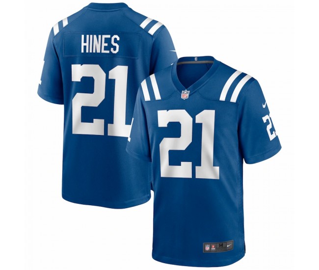 Indianapolis Colts Nyheim Hines Men's Nike Royal Game Jersey