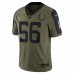 Indianapolis Colts Quenton Nelson Men's Nike Olive 2021 Salute To Service Limited Player Jersey