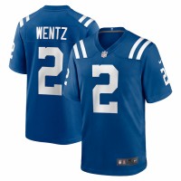 Indianapolis Colts Carson Wentz Men's Nike Royal Game Jersey
