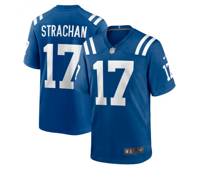 Indianapolis Colts Mike Strachan Men's Nike Royal Game Jersey