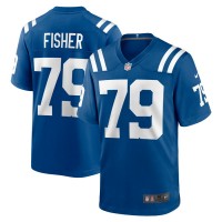 Indianapolis Colts Eric Fisher Men's Nike Royal Game Player Jersey