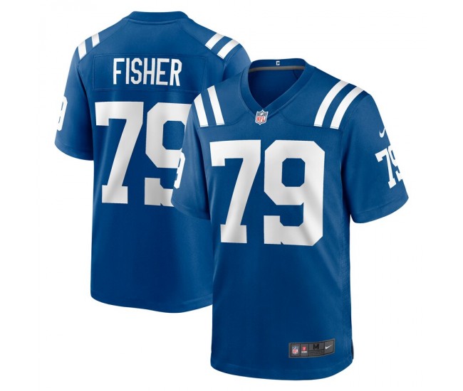 Indianapolis Colts Eric Fisher Men's Nike Royal Game Player Jersey
