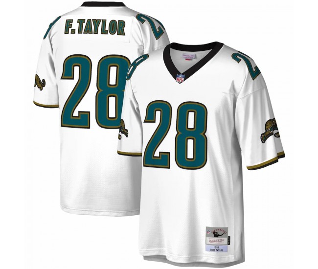 Jacksonville Jaguars Fred Taylor Men's Mitchell & Ness White Legacy Replica Jersey