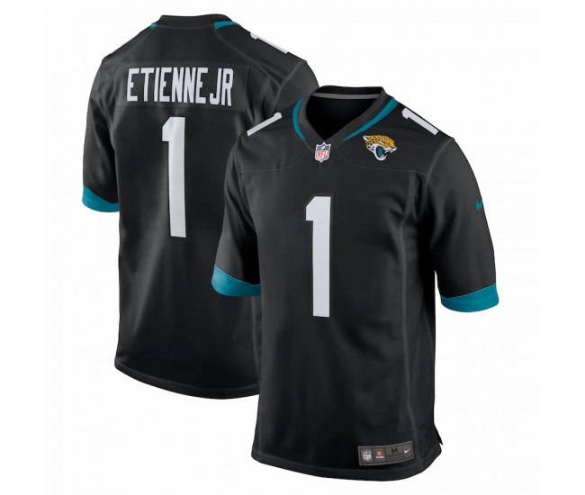 Jacksonville Jaguars Travis Etienne Men's Nike Black Alternate 2021 NFL Draft First Round Pick Game Jersey