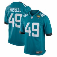 Jacksonville Jaguars Chapelle Russell Men's Nike Teal Game Player Jersey