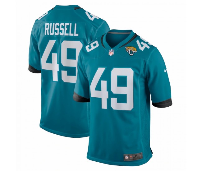 Jacksonville Jaguars Chapelle Russell Men's Nike Teal Game Player Jersey