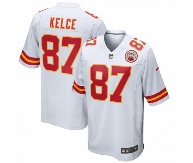 Kansas City Chiefs Travis Kelce Men's Nike White Game Jersey