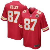 Kansas City Chiefs Travis Kelce Men's Nike Red Game Jersey