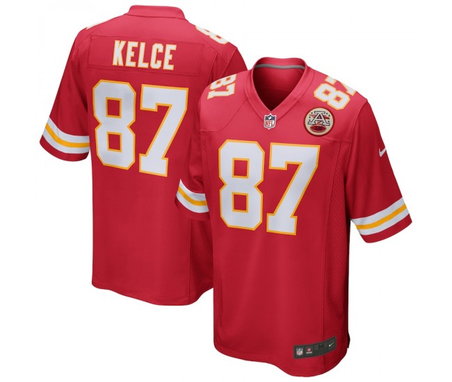 Kansas City Chiefs Travis Kelce Men's Nike Red Game Jersey