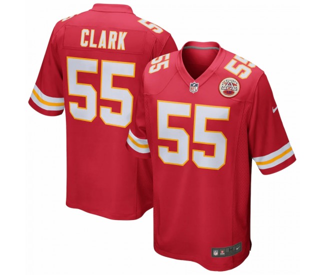 Kansas City Chiefs Frank Clark Men's Nike Red Game Jersey