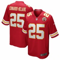 Kansas City Chiefs Clyde Edwards-Helaire Men's Nike Red Game Jersey