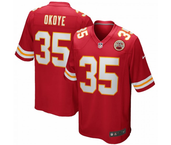 Kansas City Chiefs Christian Okoye Men's Nike Red Game Retired Player Jersey