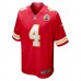 Kansas City Chiefs Chad Henne Men's Nike Red Game Jersey