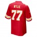 Kansas City Chiefs Andrew Wylie Men's Nike Red Game Jersey