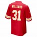 Kansas City Chiefs Darrel Williams Men's Nike Red Game Jersey