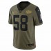 Kansas City Chiefs Derrick Thomas Men's Nike Olive 2021 Salute To Service Retired Player Limited Jersey