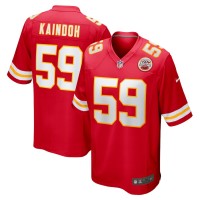 Kansas City Chiefs Joshua Kaindoh Men's Nike Red Game Jersey
