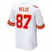 Kansas City Chiefs Travis Kelce Men's Nike White Player Game Jersey